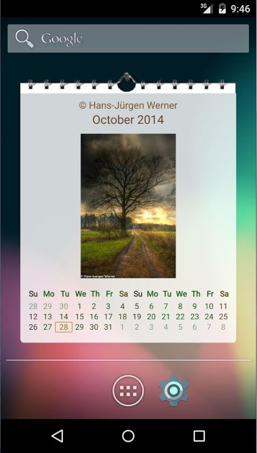 2014-15年图片日历:Picture Calendar 2014 / 2015